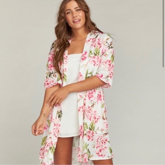 Show Me Your Mumu Intimates Floral Print Robe O/S - Picture 3 of 12